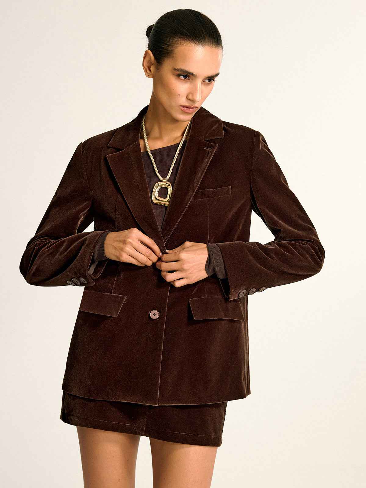 Destiny | Women’s Refined Velvet Shawl Collar Blazer