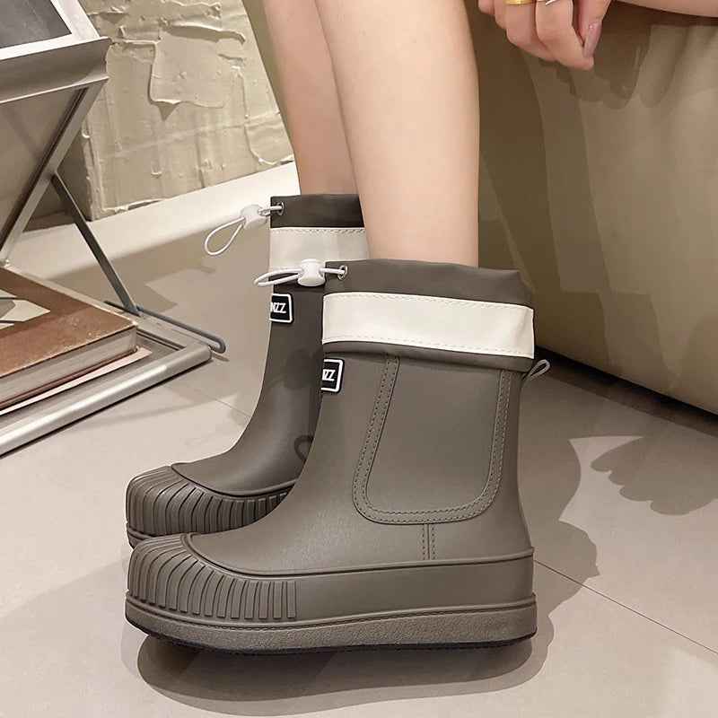 DrizzleWalk | Women’s Comfort Fit Waterproof Walking Rain Boots