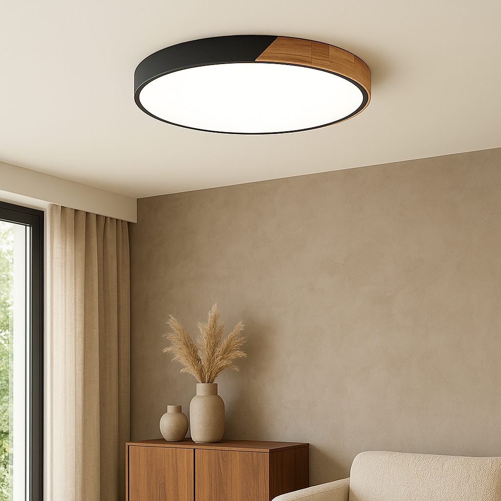 Elaris | Elegant Scandinavian-style Wooden Ceiling Lamp 0