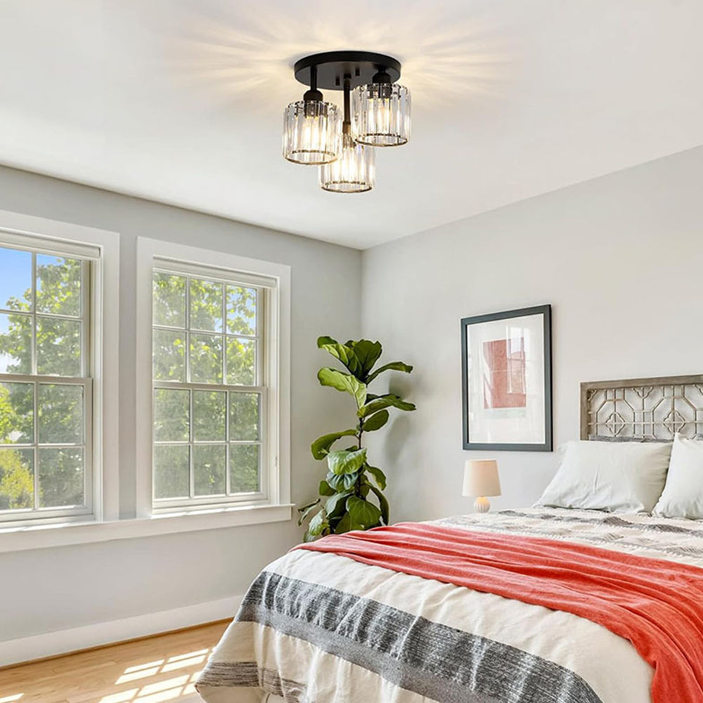 Elegant Modern Crystal Semi-Flush Ceiling Lights 1
