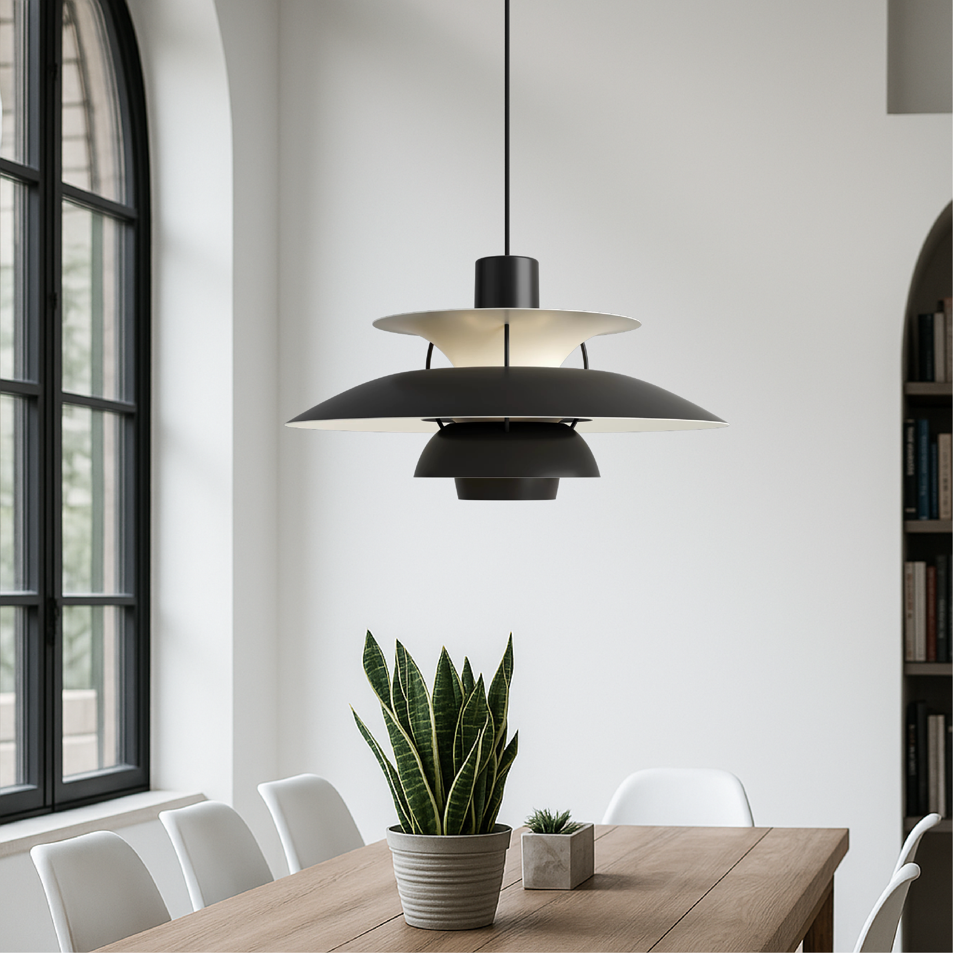Elevon | Sophisticated Multi-layered Danish Style Pendant Lamp 3