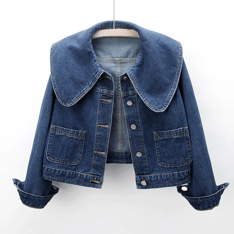 Ava | Chic Cropped Denim Jacket for Women 1