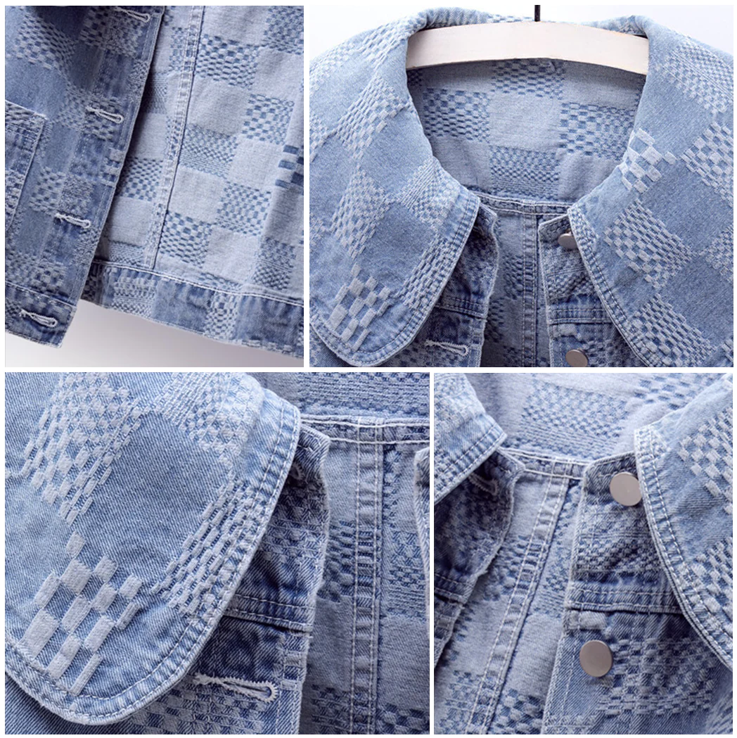 Ava | Chic Cropped Denim Jacket for Women 5