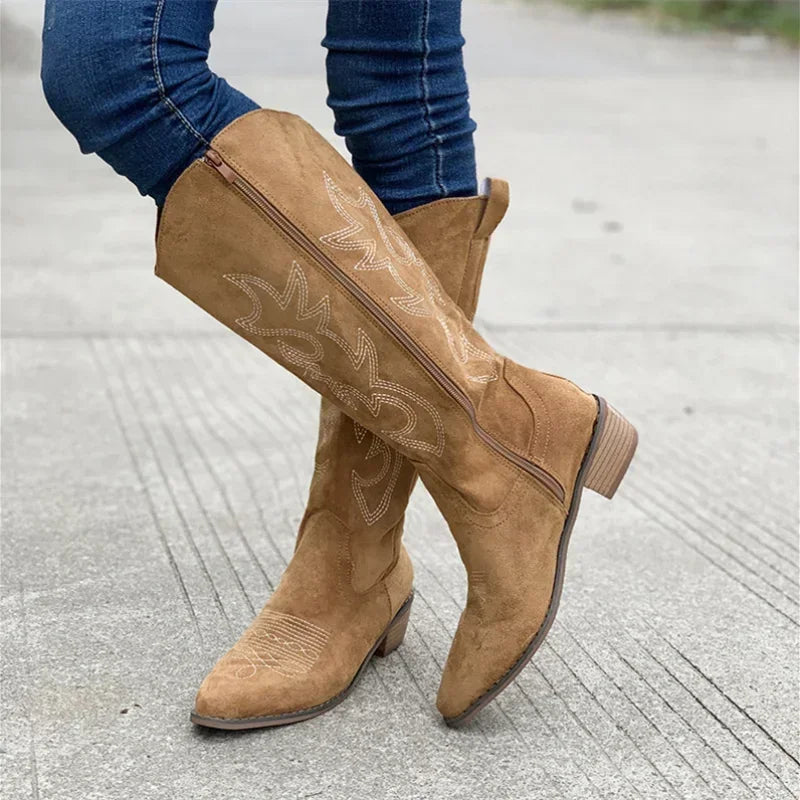 Mia | Chic Embroidered Cowgirl Boots for Women 2