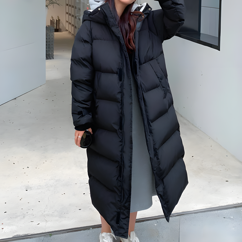 Emma | Cozy Stylish Black Puffer Jacket 1