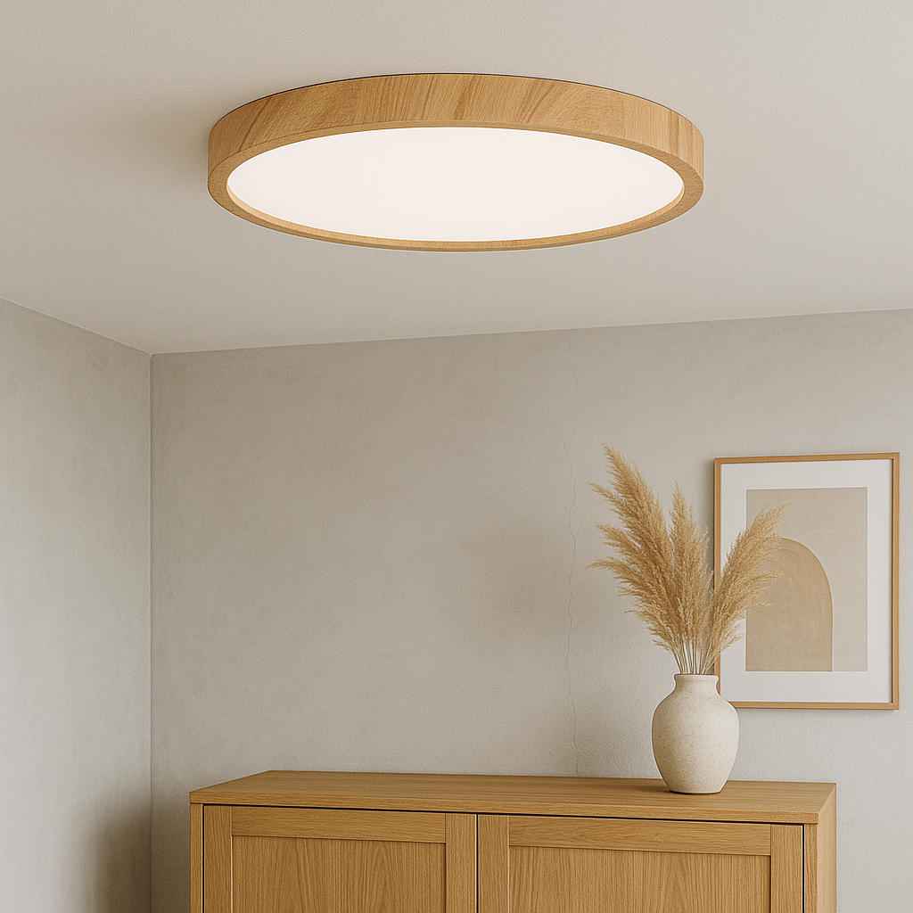Evilon | Classic Ceiling Lamp with Wood Grain 0