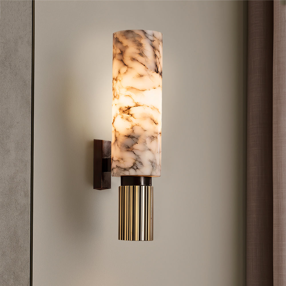 Eviora | Minimalist Copper Stone Wall Lamp with a Modern Elegance 0