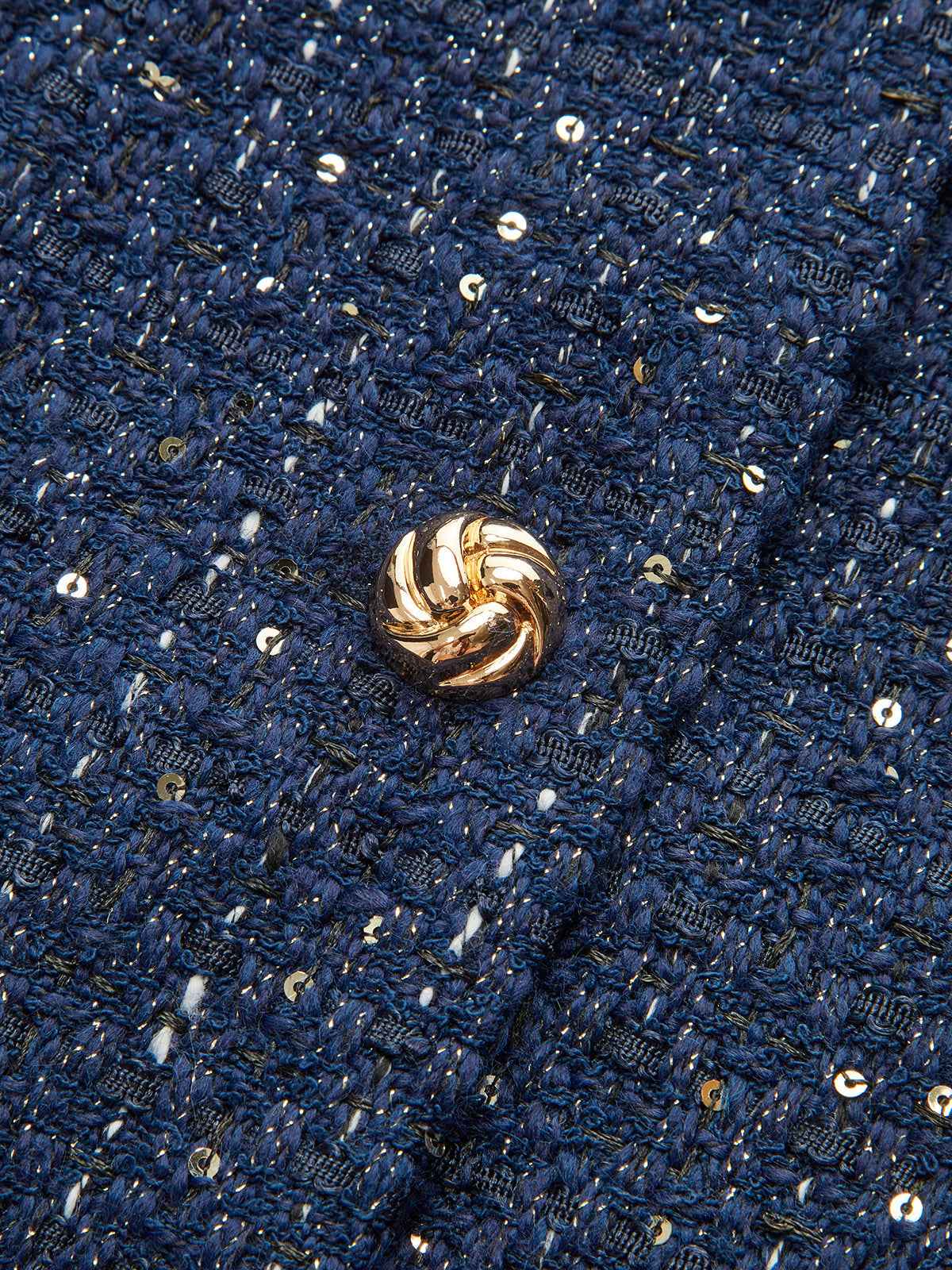 Felicity | Women’s Modern Metallic Button Tweed Jacket