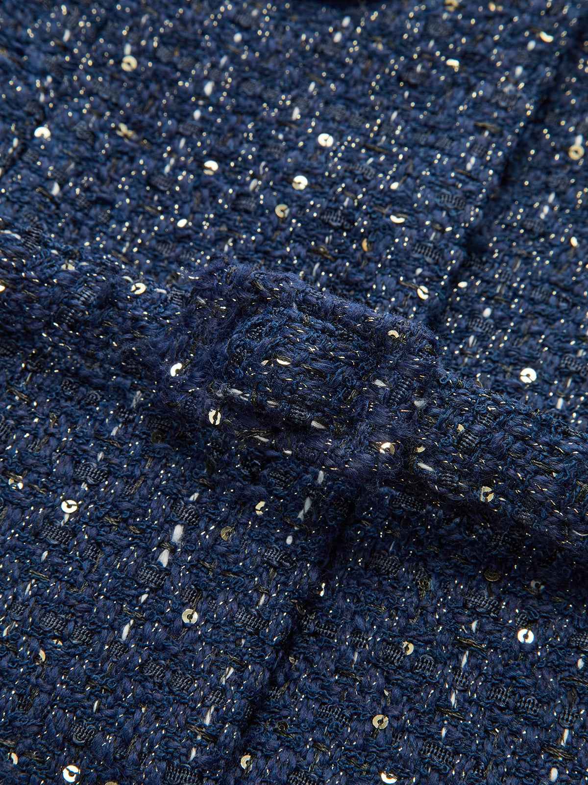 Felicity | Women’s Modern Metallic Button Tweed Jacket