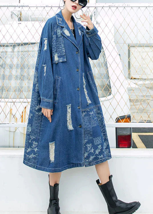 Mia | Stylish Long Denim Coat for Women 2