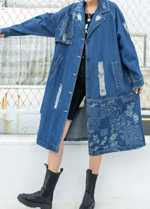 Mia | Stylish Long Denim Coat for Women 5