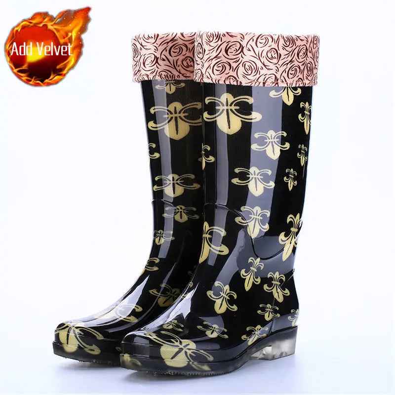 FloraGuard | Women’s Floral Waterproof Rain & Winter Boots