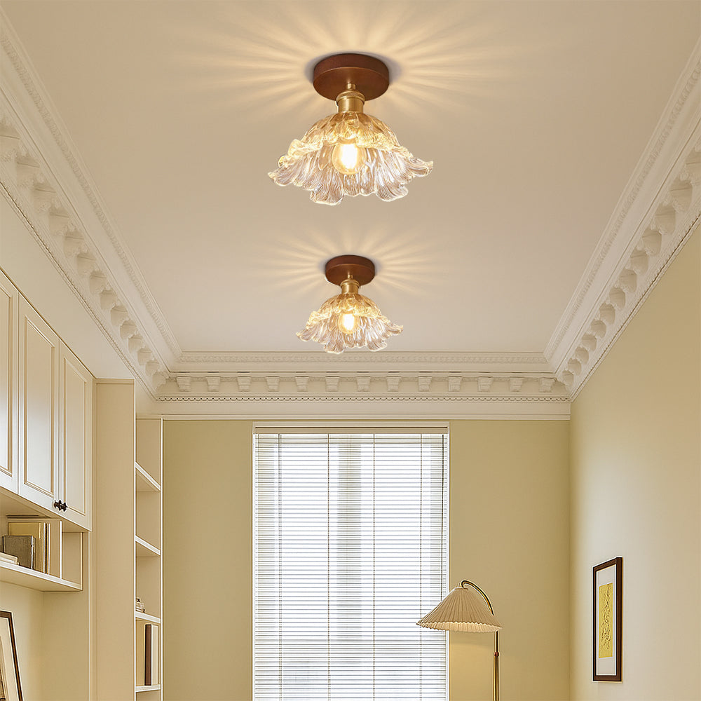 Flower Glass Ceiling Lamp 1