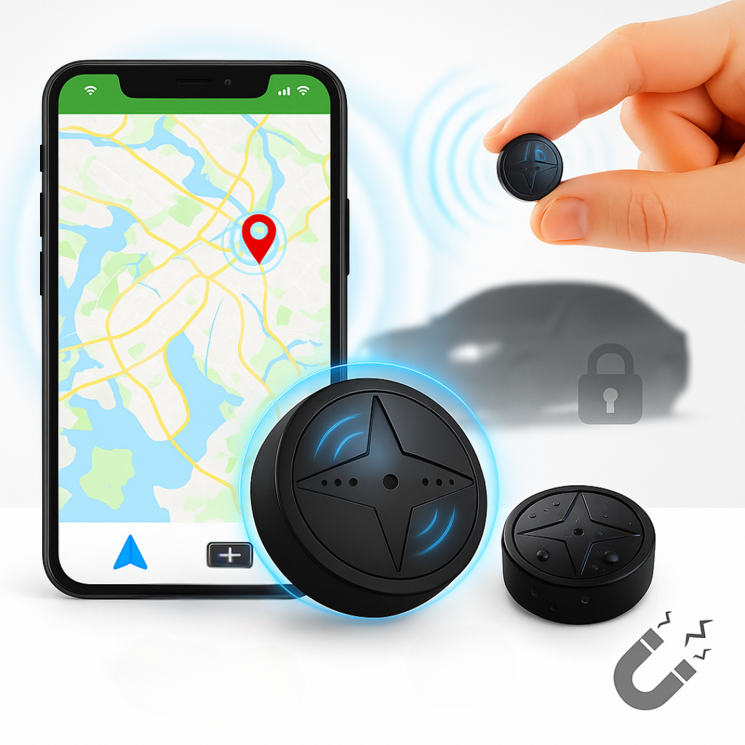 GPS Vehicle Tracker with Magnetic Mount – Real-time Monitoring, Waterproof, Compact Design 1