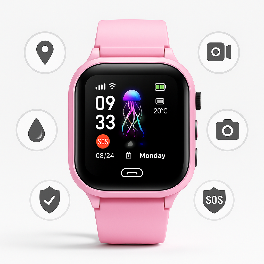 GPS Smartwatch for Kids with Real-Time Tracking, Waterproof Design, Integrated Camera and Two-Way Video Calls 2