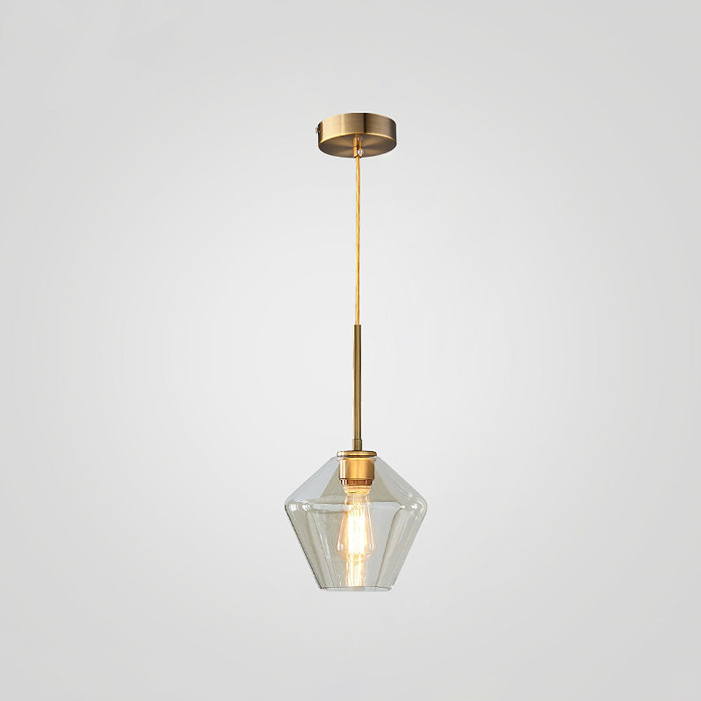 Glass Pendant Light with Industrial Vintage Style 10