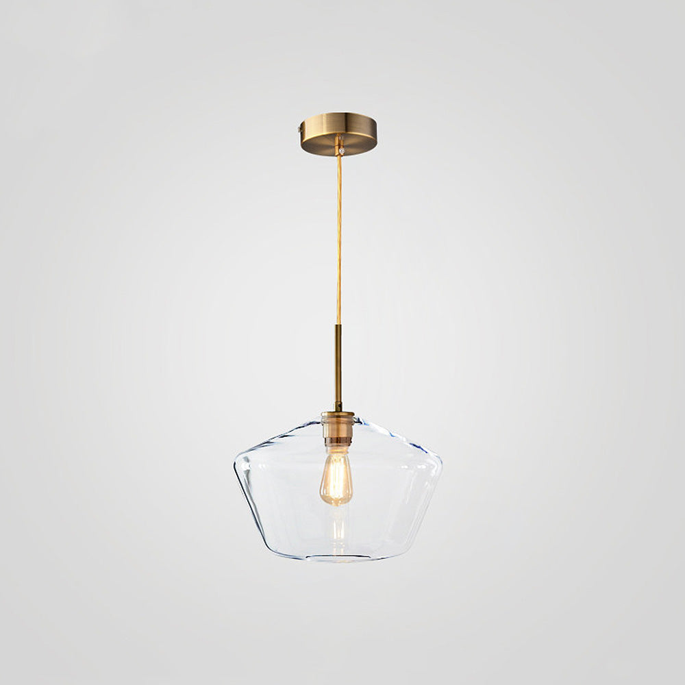 Glass Pendant Light with Industrial Vintage Style 11
