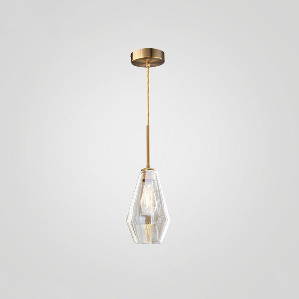 Glass Pendant Light with Industrial Vintage Style 12