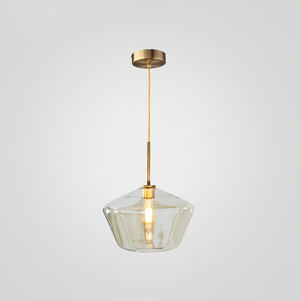Glass Pendant Light with Industrial Vintage Style 9