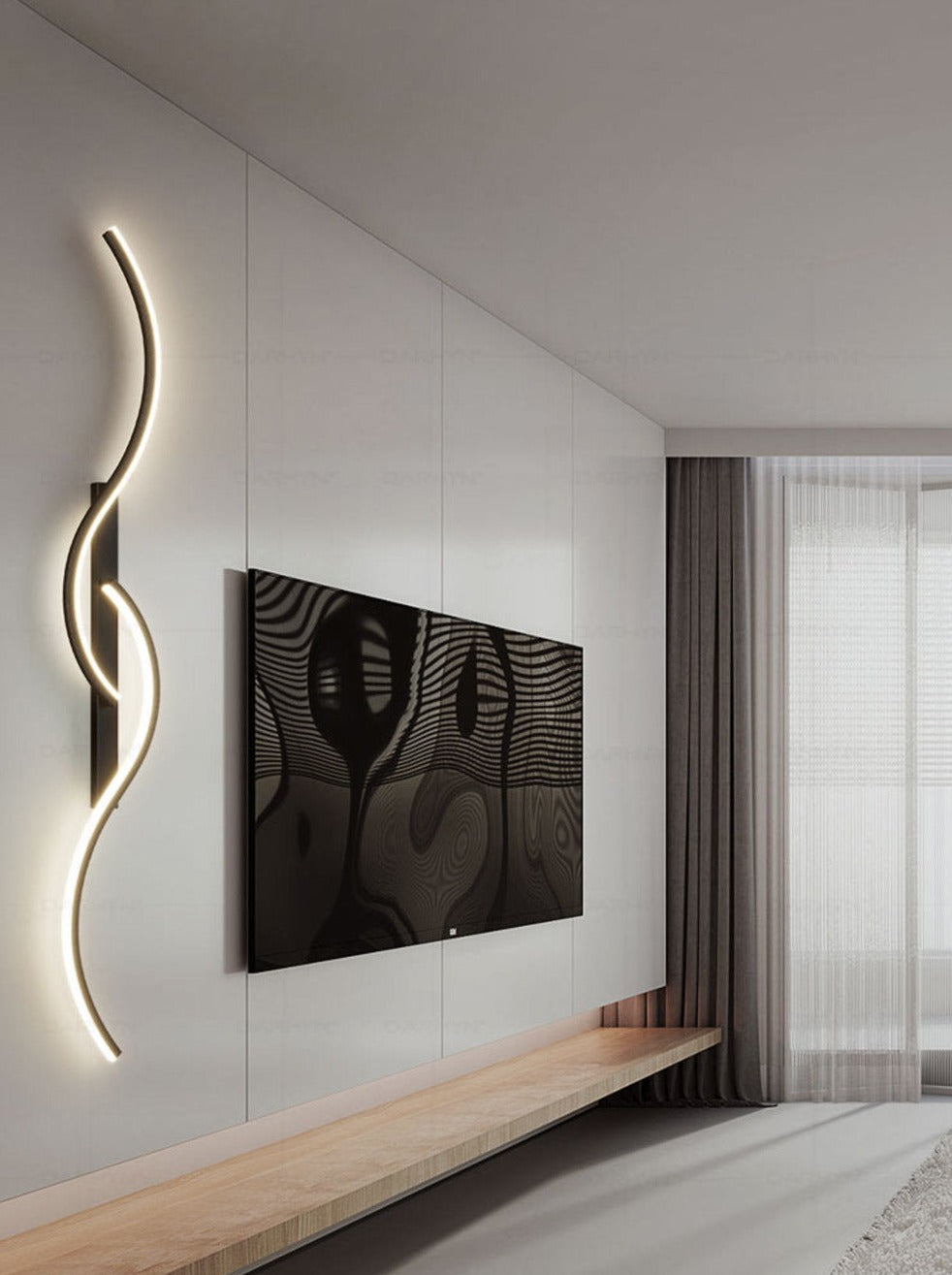 GlowCraft – Contemporary LED Wall Light with Artistic Design 5