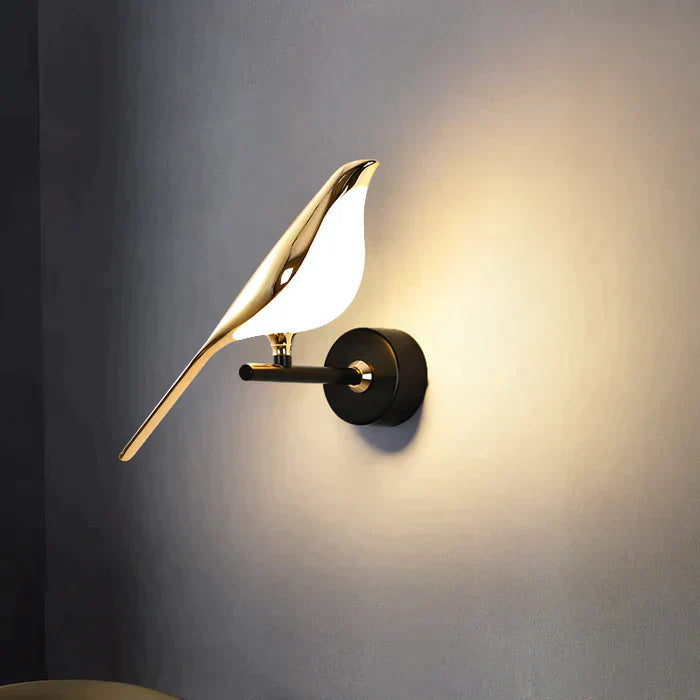 GlowFeather – Modern LED Bird Wall Lamp 1