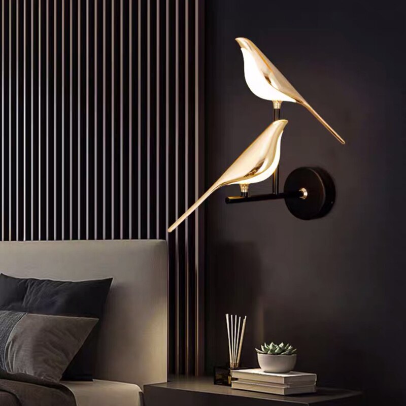GlowFeather – Modern LED Bird Wall Lamp 4