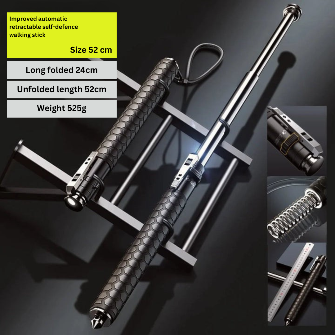 GuardStride – Automatic Self-Defense Hiking Pole for Outdoor Safety 4
