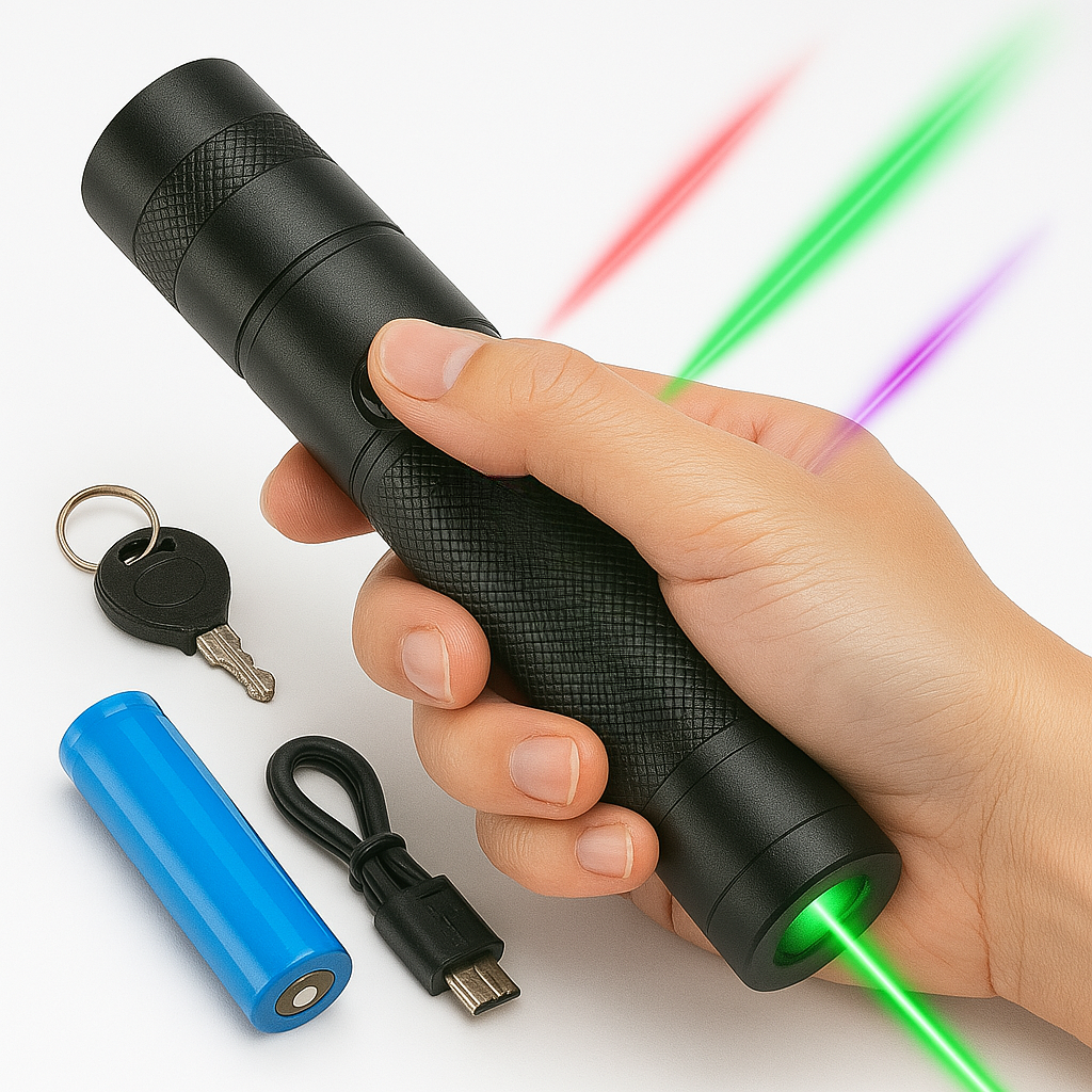 High-Performance USB Rechargeable Flashlight with Adjustable Focus – 10,000 m Range, Durable Aluminum 6