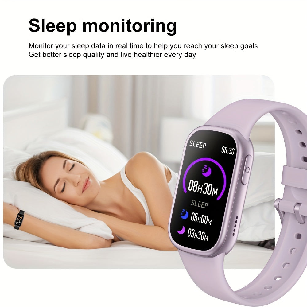 IP68 Waterproof Smartwatch with Fitness Tracker, Silicone Strap, Extended Battery Life, Elegant Display 6
