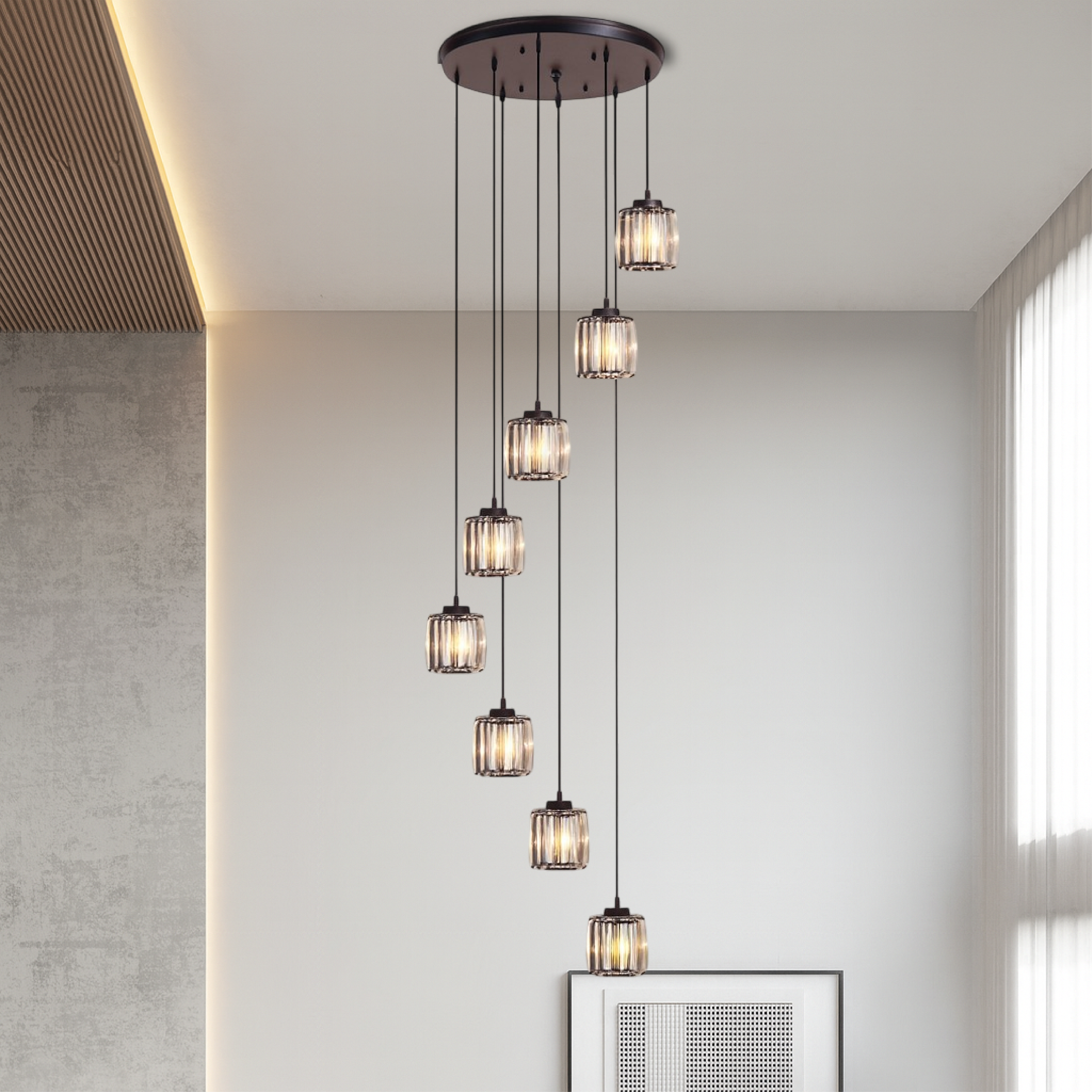 Ida Crystal Stair Chandelier 4