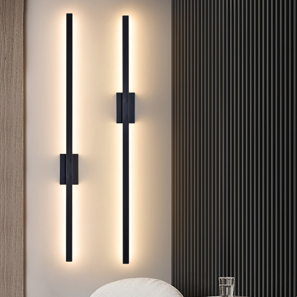 Industrial Minimalist Long LED Iron Wall Lights for Contemporary Living Room Décor and Stylish Illumination 5