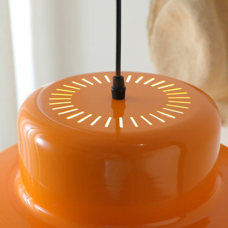 Italian orange Bauhaus pendant lamp 3