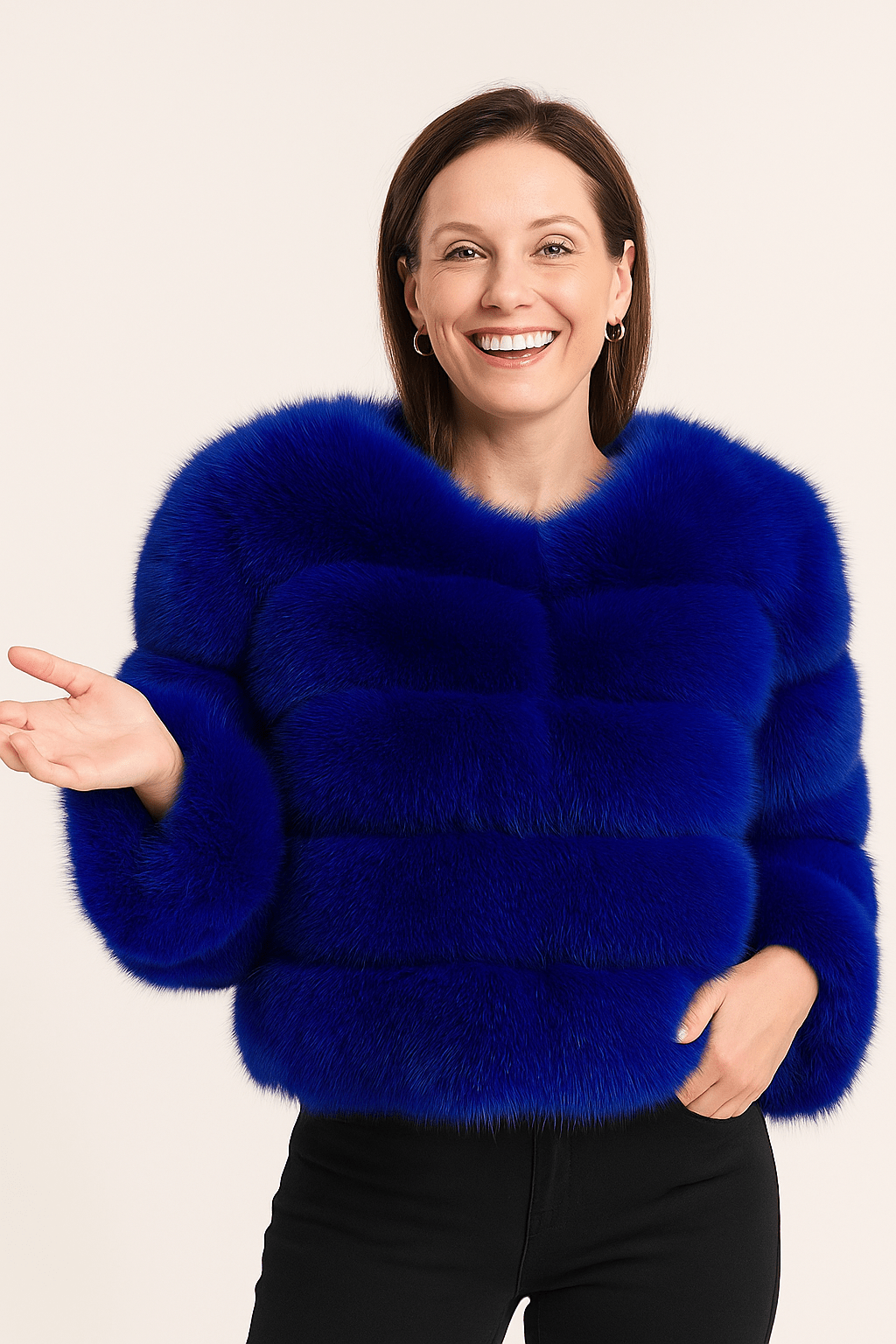 Kirsten | Women's Short Fluffy Faux Fur Winter Jacket 11