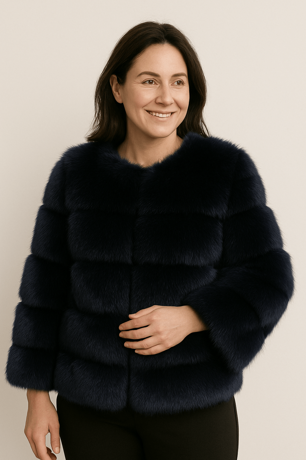 Kirsten | Women's Short Fluffy Faux Fur Winter Jacket 13