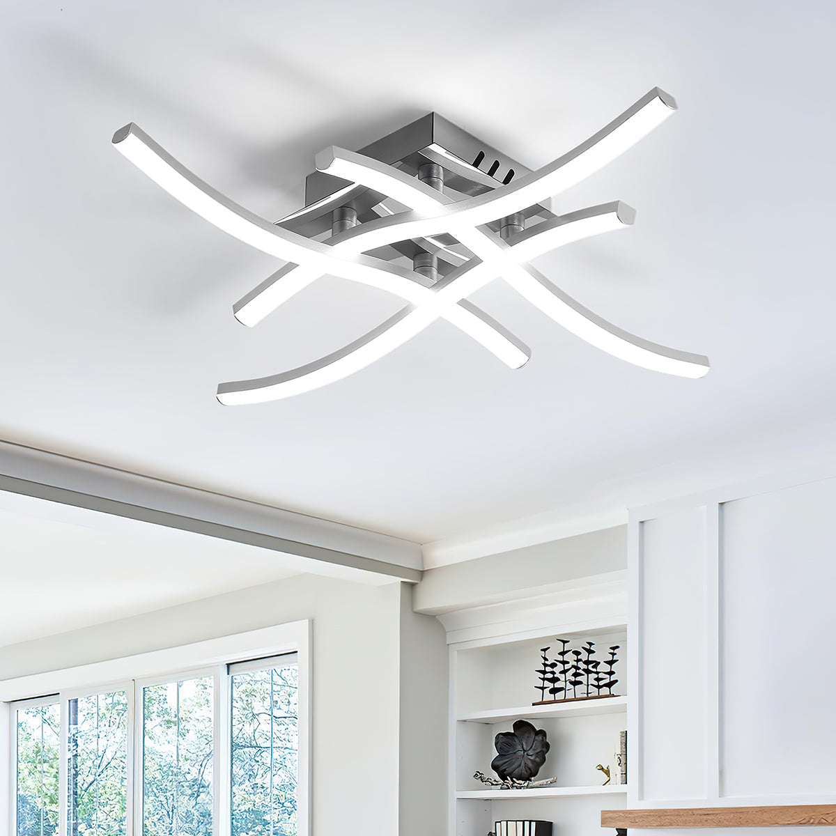 LED Ceiling Light Modern Aluminum Flush Fixture 0