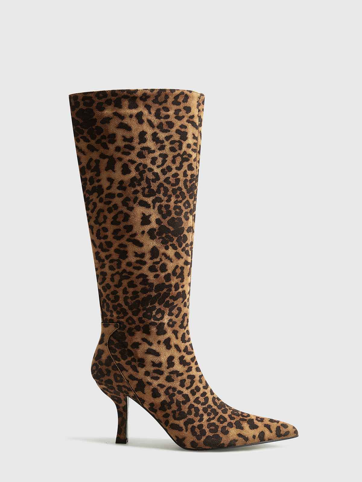 WildStride | Leopard Print Pointed Toe Boots for Chic Outfits