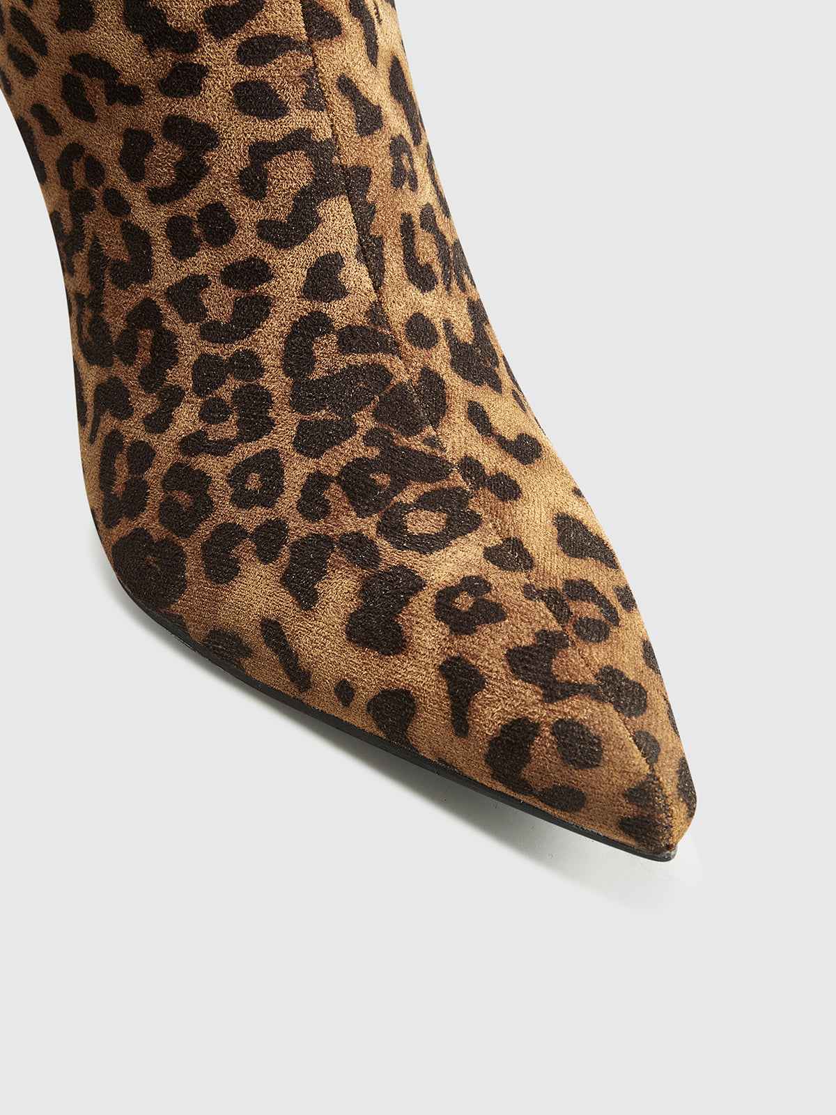 WildStride | Leopard Print Pointed Toe Boots for Chic Outfits