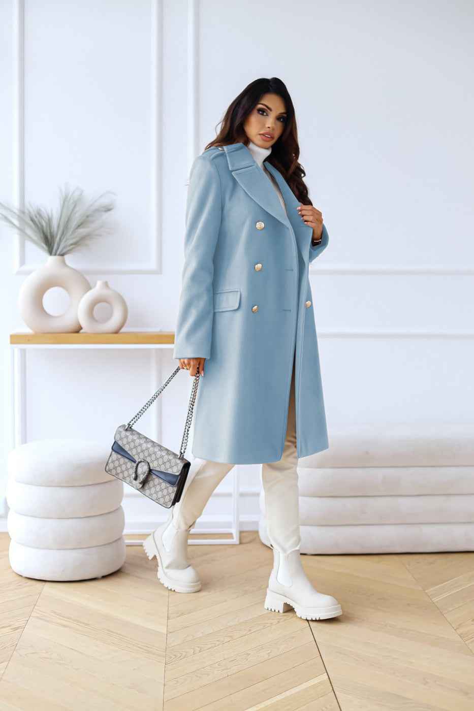 Loretta | Women’s Winter Wool Coat with Elegant Double-Breasted Styling