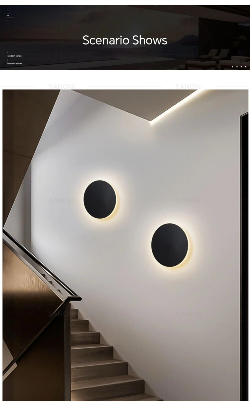 LumaSphere – Circular LED Wall Light 6