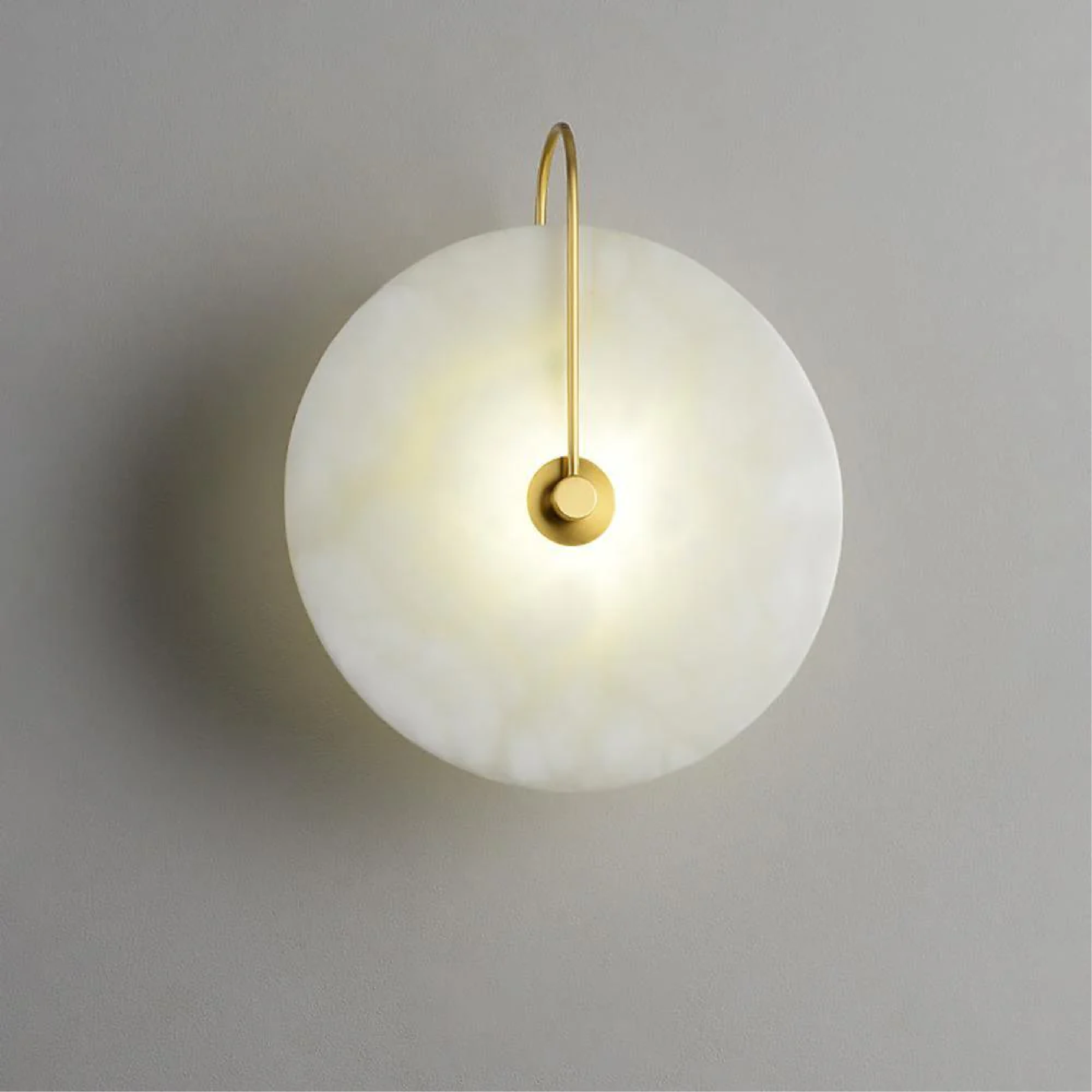 Lumenda | Modern Alab Marble LED Wall Lamp for Minimalist Elegance 6