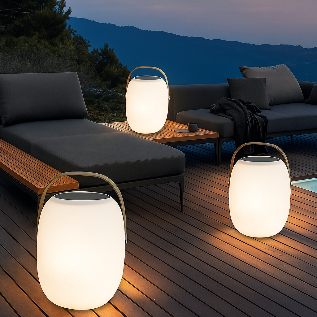 Lumetrae | Elegant Portable Solar Patio Lamp 0