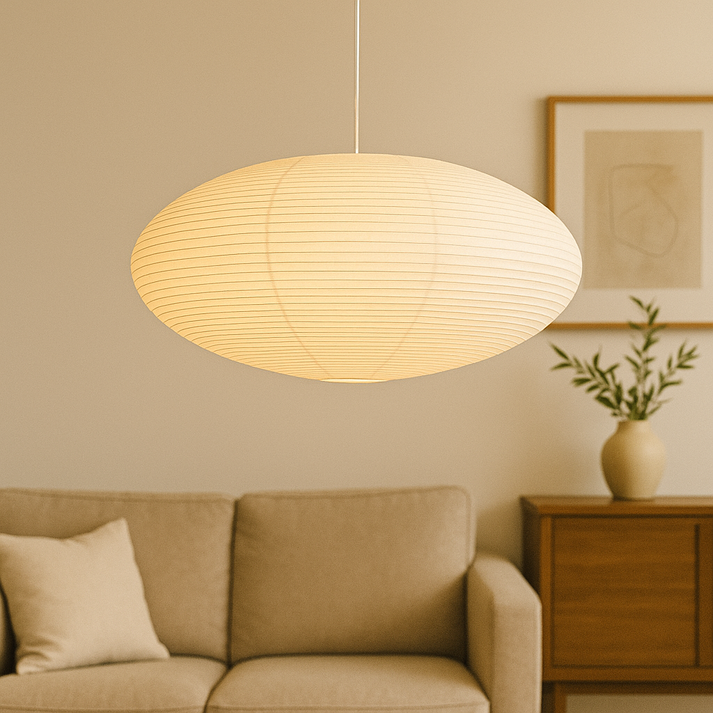 Lumeviah | Japanese Vintage-style Paper Pendant Lamp from Wabi 1