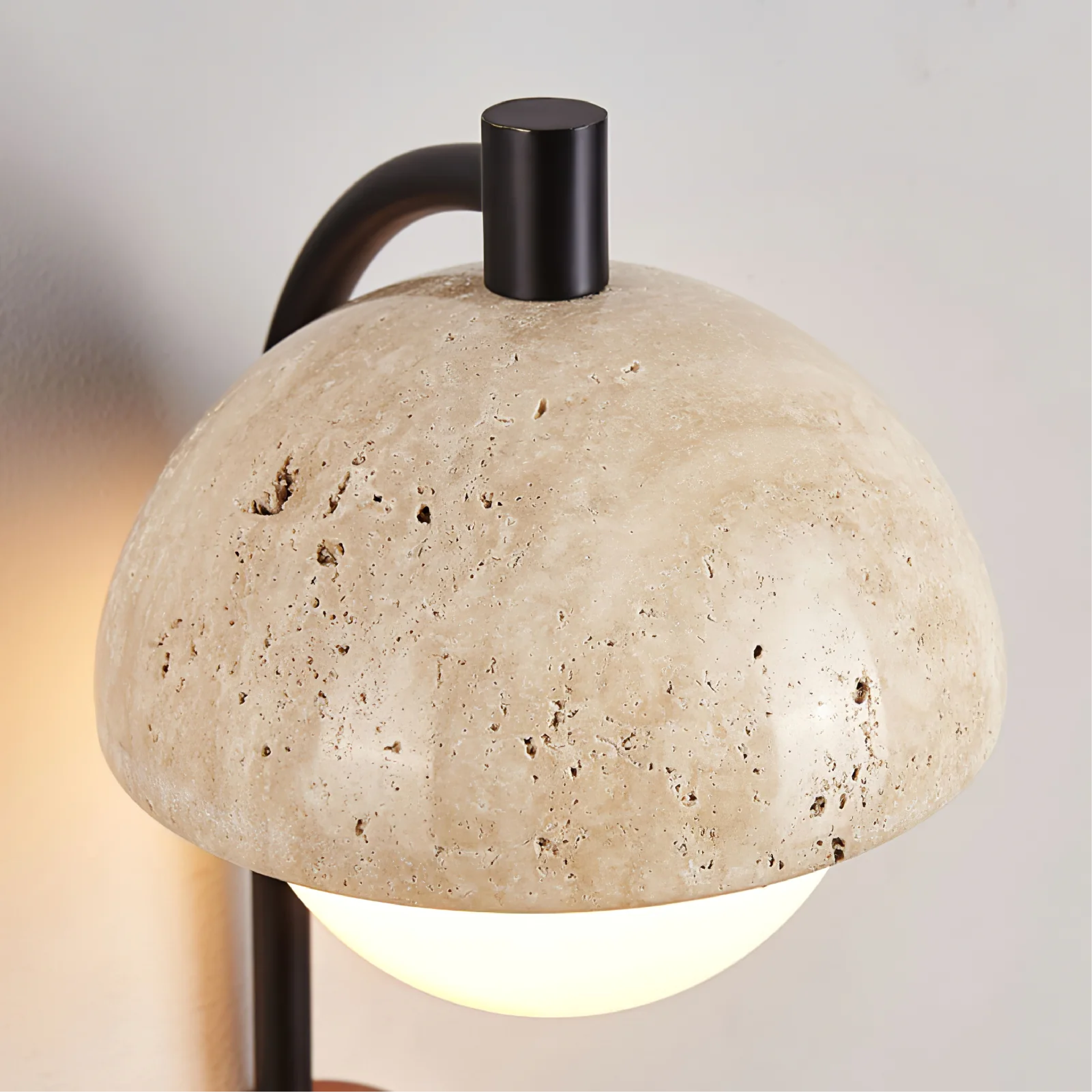 Lumeviax | Sculptural Arco Stone Wall Lamp for Vintage Elegance 3