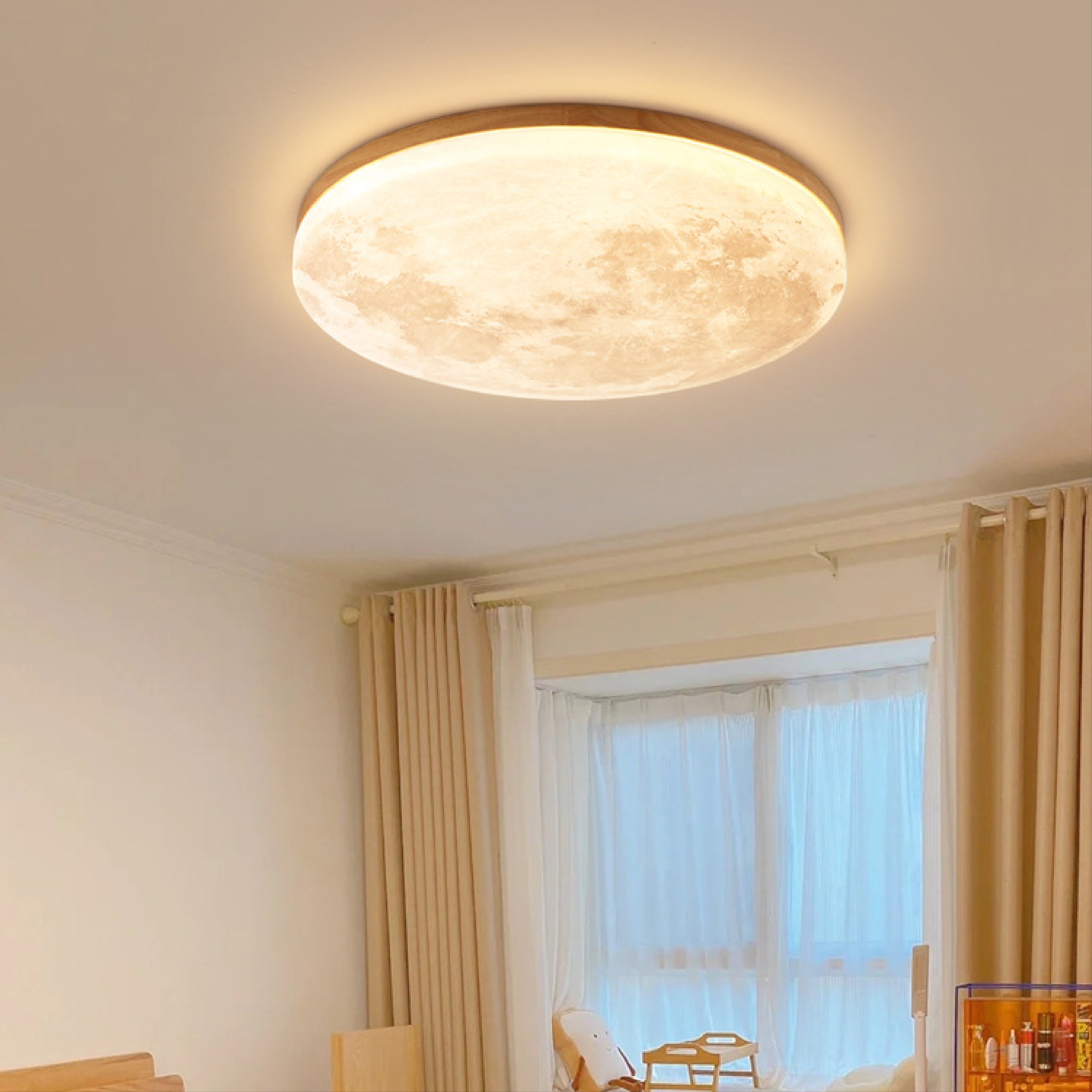 LumiGlow | Luminous Moon Ceiling Lamp for Glowing Ambience 1