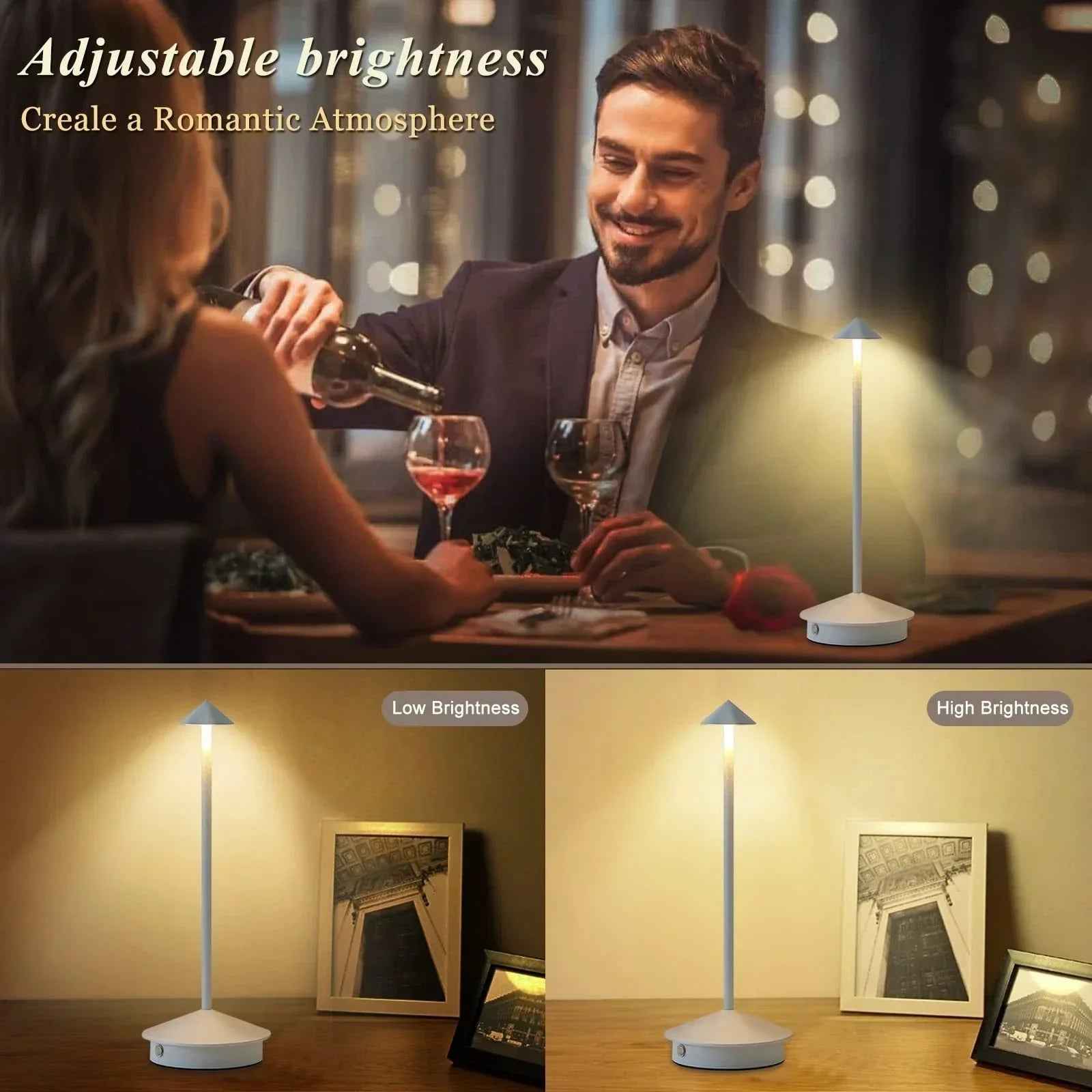 Luminara | Touch-Control Rechargeable Table Lamp for Modern Interiors