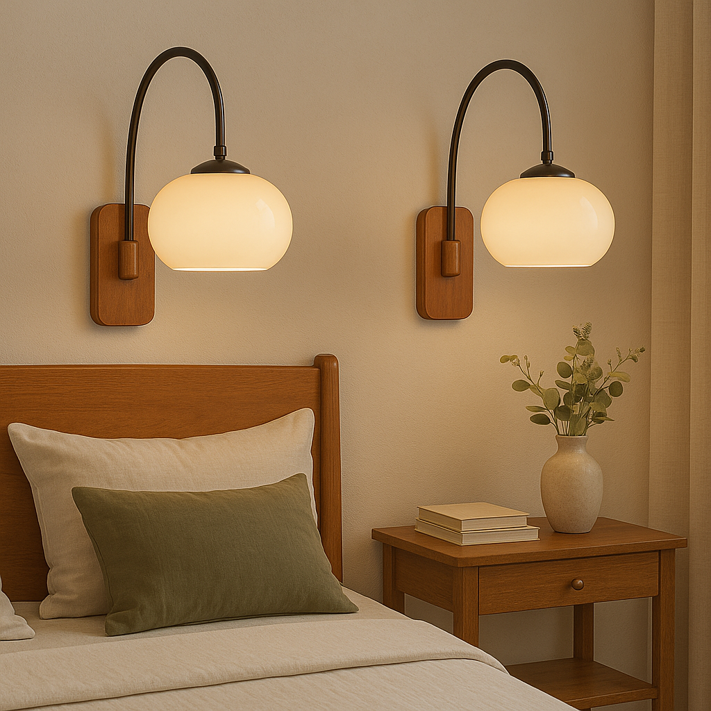 Lumoza | Modern Bauhaus-style Swivel Wall Lamp in Khaki 1
