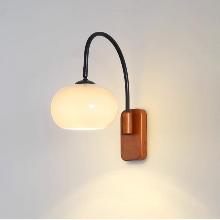 Lumoza | Modern Bauhaus-style Swivel Wall Lamp in Khaki 4