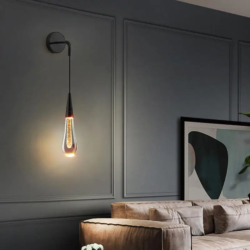 LuxeGlide – Chic Water-Drop LED Wall Lamp 5