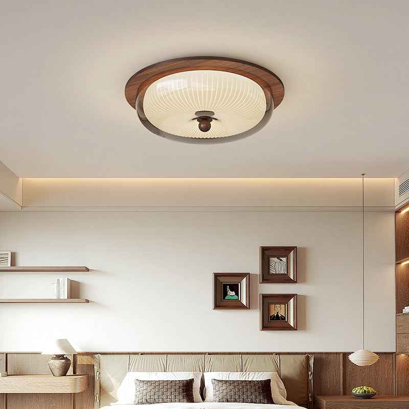 Luxina | Minimalist Ceiling Lamp Made with Glass and Wood