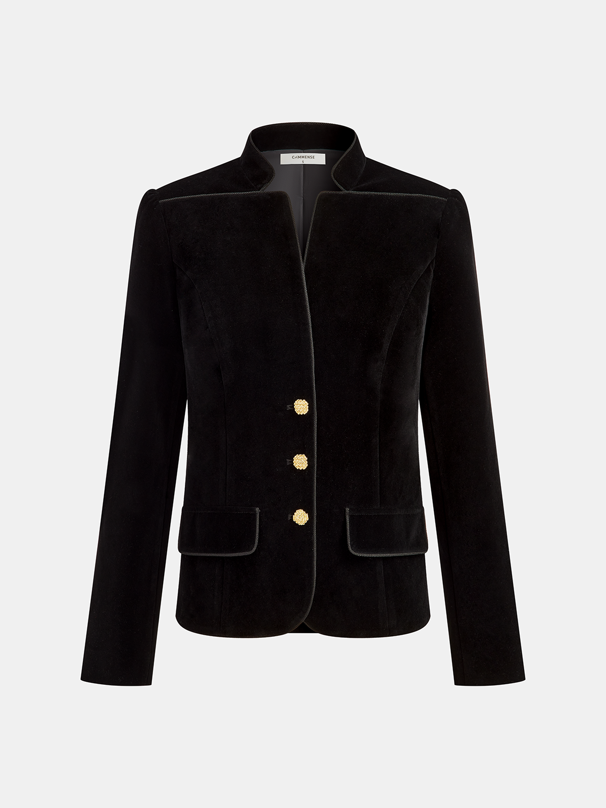 Miracle | Velvet Stand Collar Blazer 1